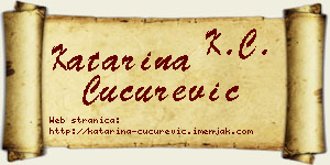Katarina Cucurević vizit kartica
